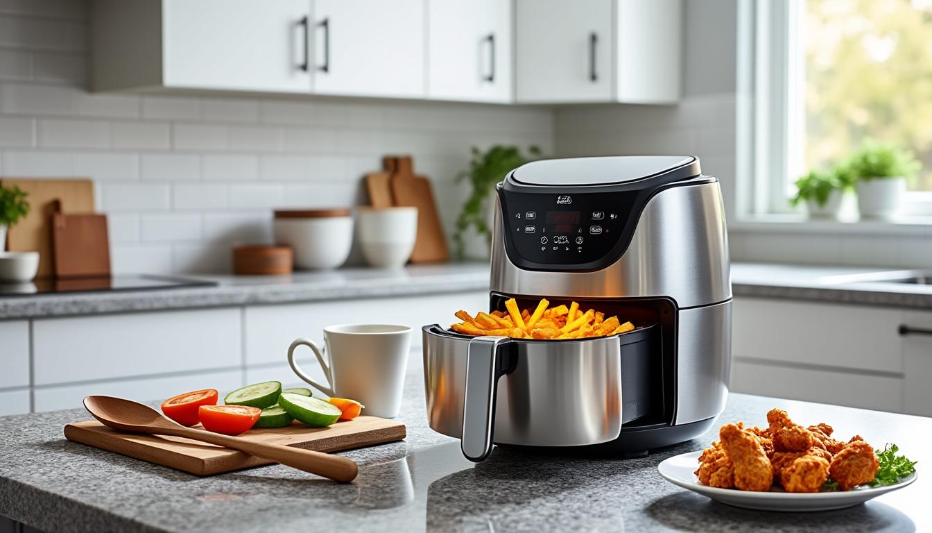 découvrez l'airfryer ninja à double tiroir en promotion exceptionnelle à moins de 100 euros sur cdiscount. profitez d'une cuisson rapide et saine avec ce modèle performant et pratique.