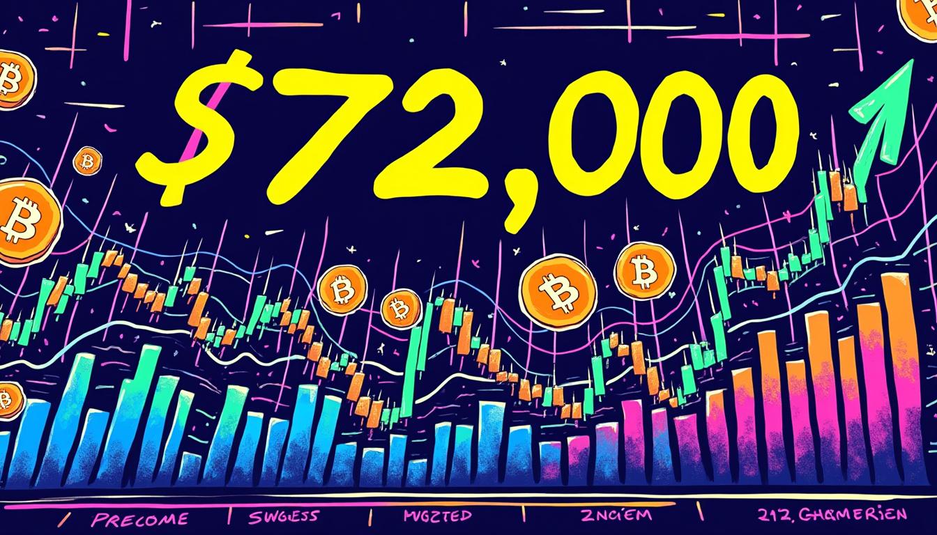 bitcoin dépasse de nouveau les 72 000 $, tandis qu'ethereum, xrp et dogecoin connaissent une hausse de plus de 3 % grâce à des avancées majeures dans le secteur des cryptomonnaies.