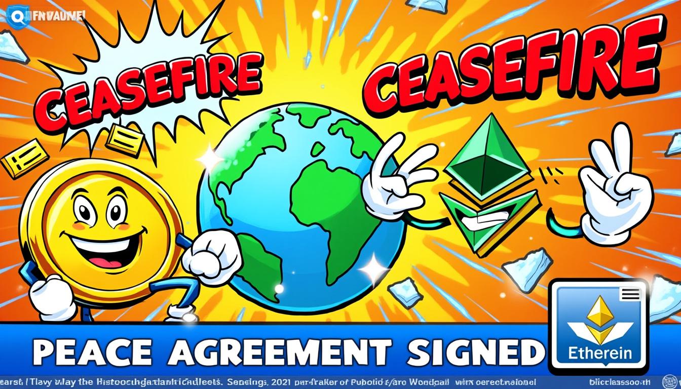 découvrez pourquoi bitcoin, ethereum, xrp et dogecoin ont chuté de 2% suite aux attentes déçues d'un cessez-le-feu, impactant le marché des cryptomonnaies.