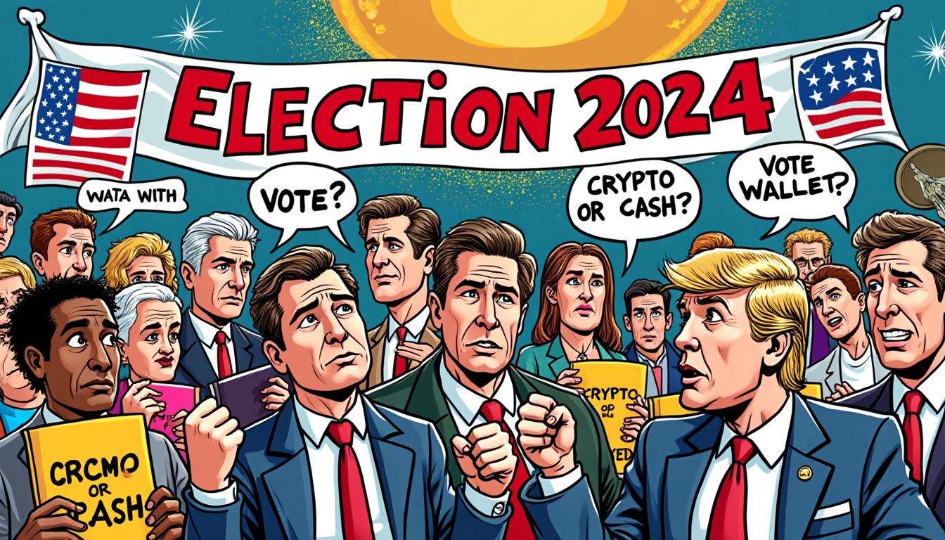 une étude récente révèle que seulement 4 % des électeurs américains perçoivent la crypto-monnaie comme un enjeu majeur lors des élections, mettant en lumière la place limitée de ce sujet dans le débat politique.